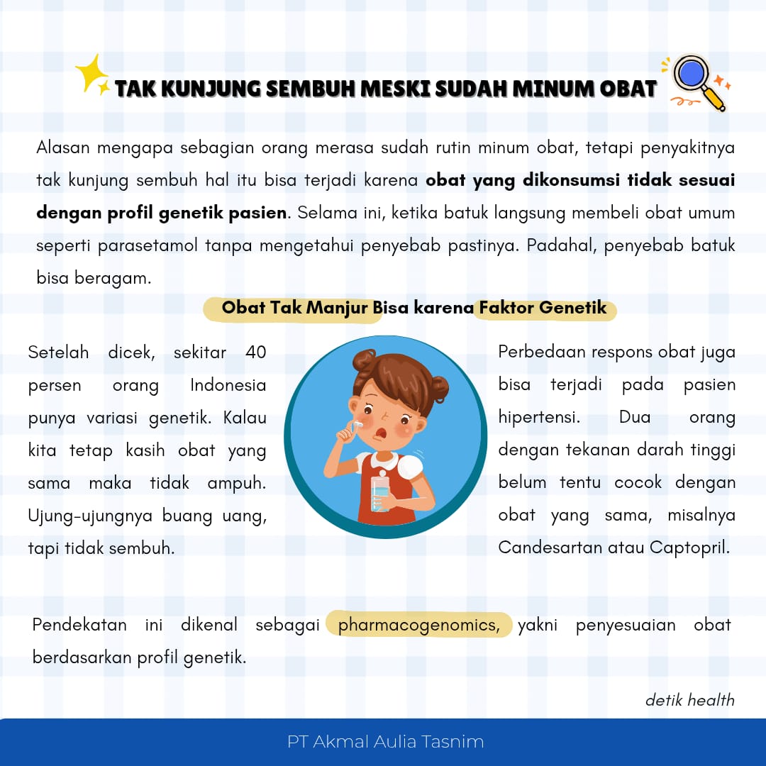 Gambar artikel Pengaruh Profil Genetik terhadap Efektivitas Obat