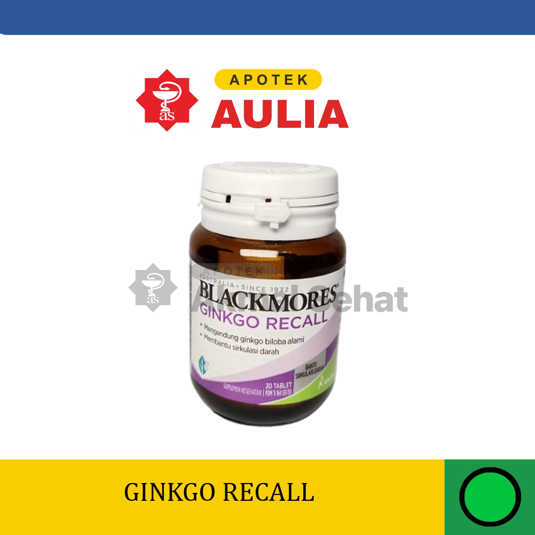 Blackmores Ginkgo Action / Ginkgo Recall 30
