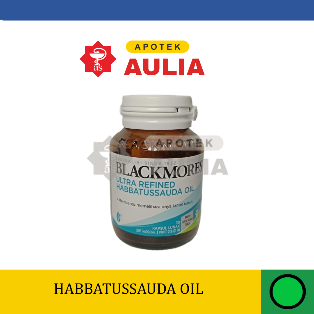 Blackmores Ultra Refined Habbatussauda Oil Isi 30 Tablet